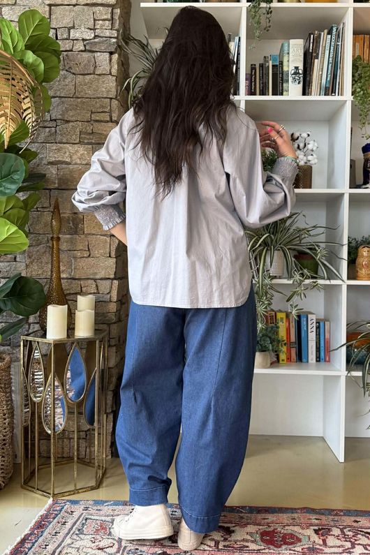 Paloma Poet Blouse Cloud Grey